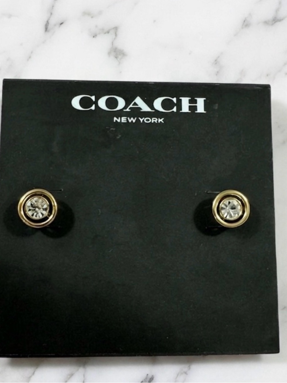 Coach Halo Round Stud
Earrings